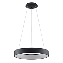 pendant luminaire GEORGA 2CCT DIM CCT Switch, ring shape IP20, black matt dimmable