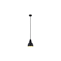Luminaire à suspension DAPHNE à 1 flamme E27 IP20, noir mat gradable