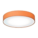 LED ceiling luminaire 420, direct / indirect, � 33cm, 25W 3000K 1990lm, shade orange / hand blown opal glass, matt