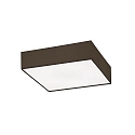 Luminaire de plafond SOFT CUBE 580 carré E27 IP20, marron foncé gradable
