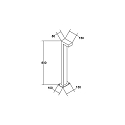 Brumberg bollard light LANTERN 80CM down, square, switchable IP65, graphite, mat 