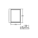 Brumberg Applique et plafonnier BARTIE angulaire IP54, noir 