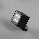 Brumberg Outdoor LED floor spot BLOKK, IP65 IK07, 10W 3000K 740lm 36°, swivelling, structured graphite
