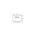 Brumberg Luminaire sur pied NIAS rond, direct / indirect IP66, couvert de poudre, gris graphite 