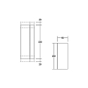Brumberg Luminaire mural IP65, noir , transparent 
