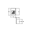 Brumberg Eclairage d'ext�rieur encastr� carr� IP65, noir  