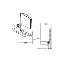 Brumberg Projecteur MATRIX pivotant IP66, titane 