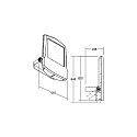 Brumberg Projecteur MATRIX MAXI pivotant, direct IP66, mat, titane 