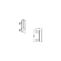 Brumberg Élément chauffant WALLWASHER IP66, titane gradable