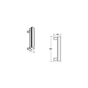 Élément chauffant WALLWASHER IP66, titane gradable