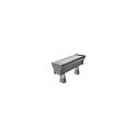Élément chauffant WALLWASHER IP66, titane gradable