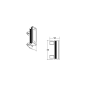 Brumberg Élément chauffant WALLWASHER IP66, titane gradable