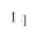 Brumberg Élément chauffant WALLWASHER IP66, titane gradable