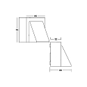 Brumberg outdoor wall luminaire MEGERA switchable LED IP54, grey 