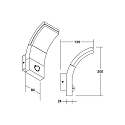 Brumberg Outdoor wall luminaire FAGI with motion detector, switchable LED IP54, graphite 