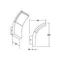Brumberg Outdoor wall luminaire FAGI switchable LED IP54, graphite