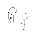 Brumberg Outdoor wall luminaire INO with motion detector, switchable LED IP54, graphite 