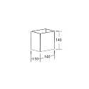Brumberg outdoor wall luminaire IDAS switchable LED IP54, grey 
