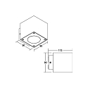 Brumberg outdoor wall luminaire SELIA switchable LED IP54, grey 