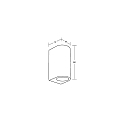 Brumberg outdoor wall luminaire LIFOU 2 flames GU10 IP65, powder coated, black matt dimmable