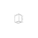 Brumberg outdoor wall luminaire LIFOU 1 flame, round GU10 IP65, powder coated, black matt dimmable