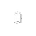 Brumberg outdoor wall luminaire LIFOU 2 flames, square GU10 IP65, powder coated, black matt dimmable