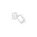 Brumberg Luminaire mural d’extérieur LOMBOK GU10 IP44, couvert de poudre, gris graphite gradable