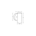 Brumberg Luminaire mural d’extérieur LOMBOK GU10 IP44, couvert de poudre, gris graphite gradable