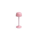 Lampe de table � accu ROSS Bas, avec variateur tactile IP54, rose gradable