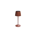 Lampe de table � accu REIRO IP54, marron gradable