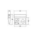 Brumberg Lampe de secours EKW IP41, argent