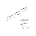 Brumberg Remplacement des LED LINEO LED T5/T8 120CM REPLACEMENT 2CCT semi-circulaire, CCT Switch, courant constant