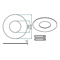Brumberg Adaptateur, nickel mat