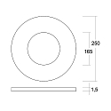 Brumberg Capot KACIE MINI rond, noir