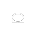 Brumberg ring MAKIRA Ø 25CM round, silver