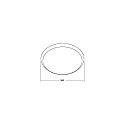 Brumberg ring MAKIRA Ø 35CM round, white