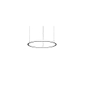 Luminaire � suspension ANDROS IN/OUT � 800CM contr�lable par Bluetooth IP20, couvert de poudre, noir mat gradable