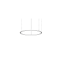 Luminaire � suspension ANDROS IN/OUT � 120CM contr�lable par DALI IP20, couvert de poudre, noir mat gradable