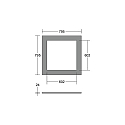 Brumberg acoustical element SILENTIUM SQUARE 79.5CM square, beige