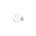 Brumberg Alimentation triphasé conducteur de protection droit, argent