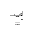 Brumberg 3-phase spot RETAIL ONE IP20, silver dimmable