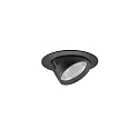 Plafonnier encastré ARTEMIS MICRO rond, direct IP20, noir gradable