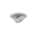 Plafonnier encastré ARTEMIS MINI rond, direct IP20, argent gradable