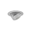 Plafonnier encastré ARTEMIS MIDI rond, direct IP20, argent gradable