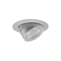 Plafonnier encastré ARTEMIS MAXI rond, direct IP20, argent gradable