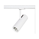 3-phase spot MAXI round, swivelling IP20, white 