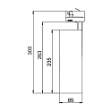 Brumberg Halog�ne sur rail IP20, scintillant, noir  
