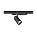 Projecteur triphas� TRAXX MIDI rond, rotatif IP20, noir gradable