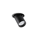 Plafonnier encastr� TRAXX MICRO pivotant, rotatif, direct IP20, noir gradable