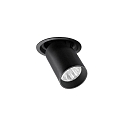 Plafonnier encastr� TRAXX MINI pivotant, rotatif, direct IP20, noir gradable